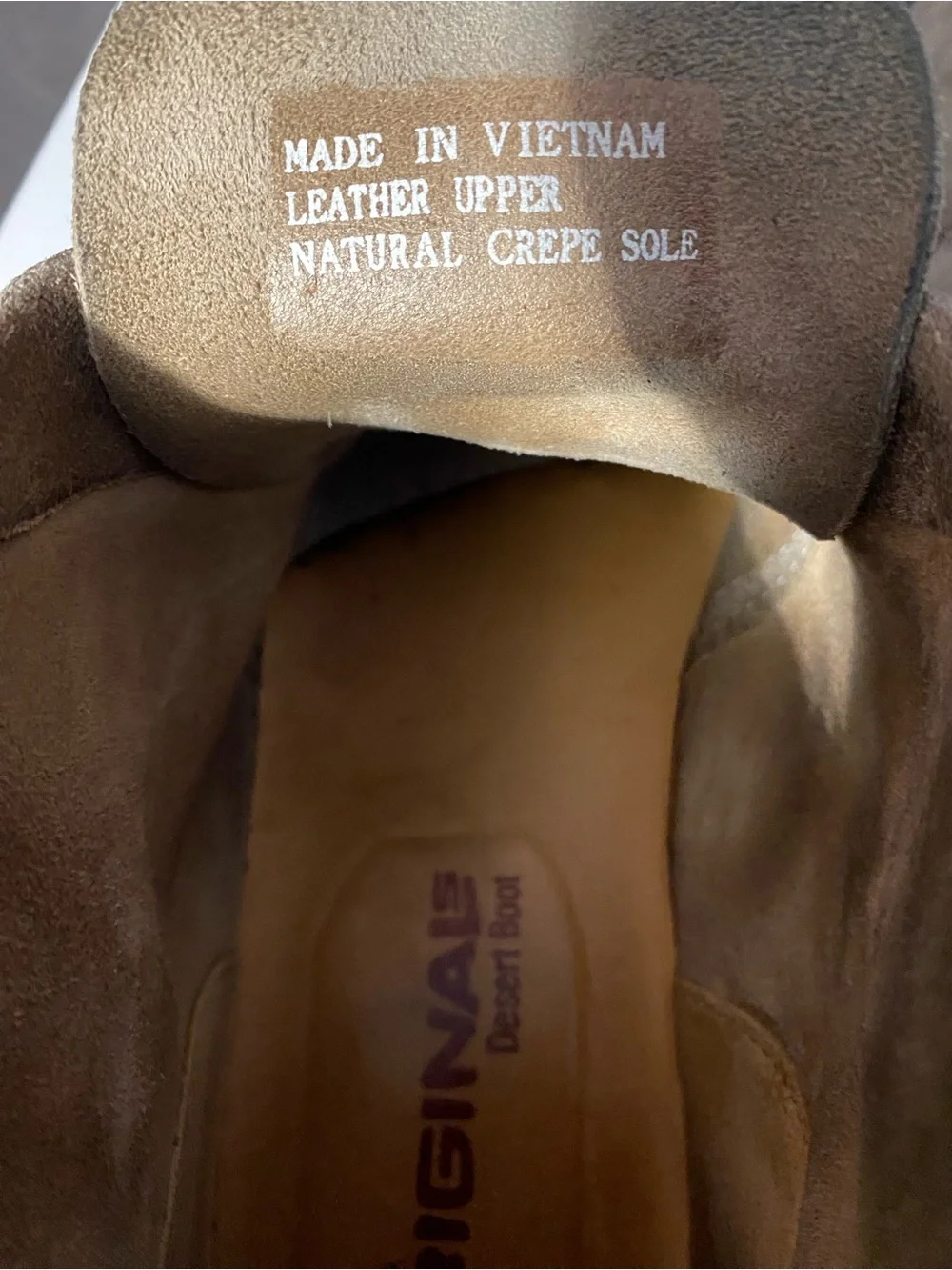 Clarks Originals Men's Desert Boot Sand Suede Chukka Crepe Sole Size 14 M